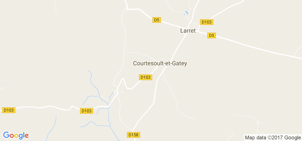 map de la ville de Courtesoult-et-Gatey