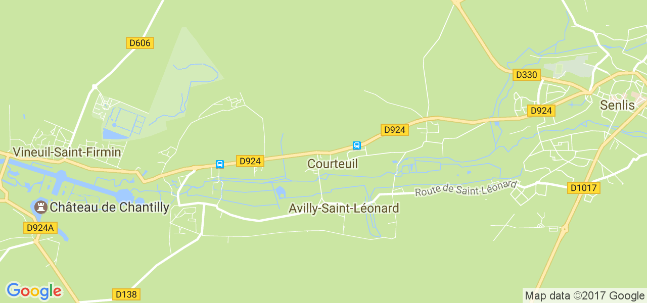 map de la ville de Courteuil