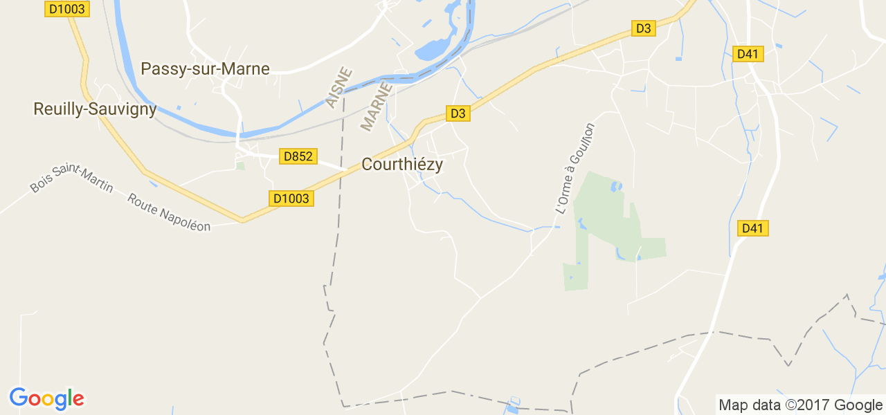 map de la ville de Courthiézy