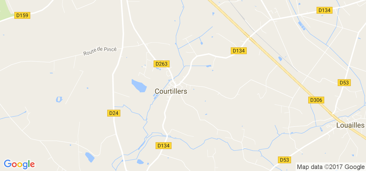 map de la ville de Courtillers