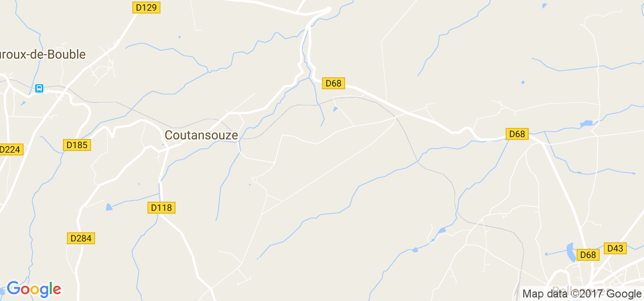 map de la ville de Coutansouze