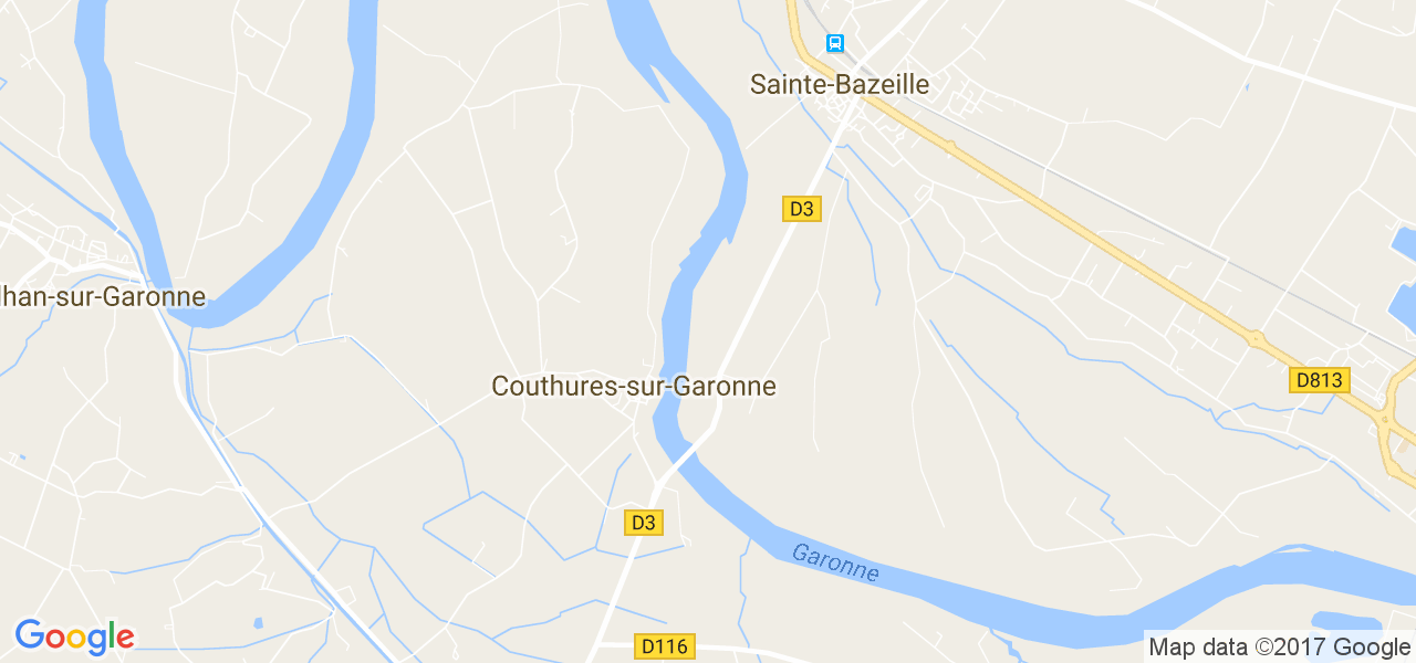 map de la ville de Couthures-sur-Garonne