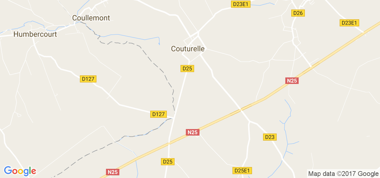 map de la ville de Couturelle