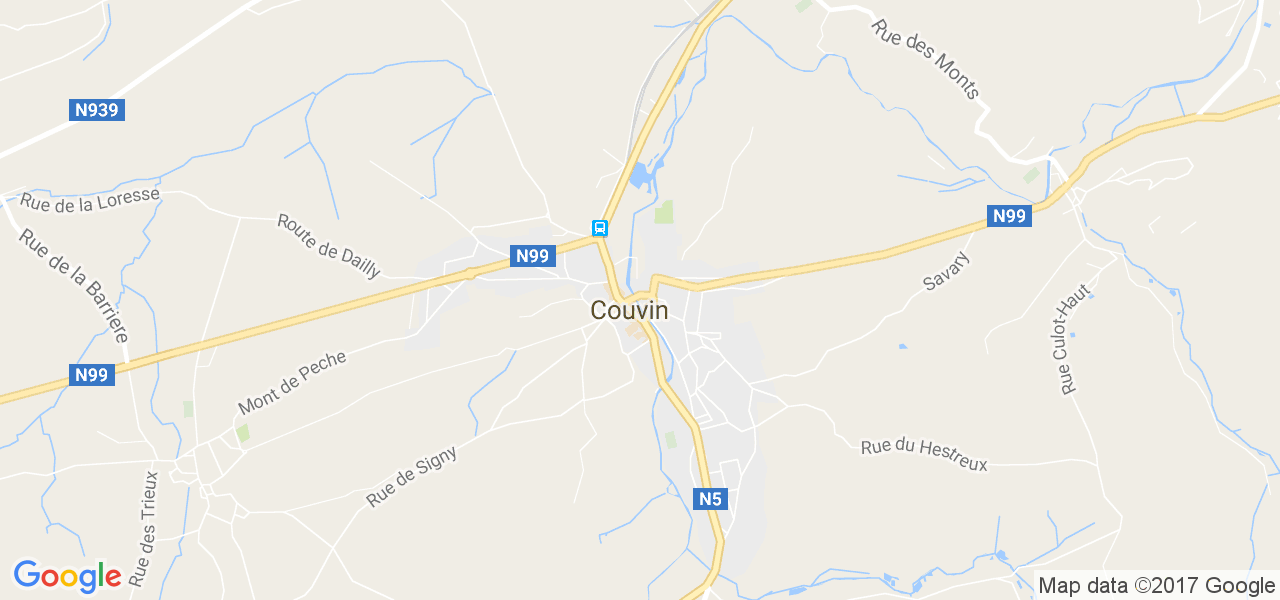 map de la ville de Couvin