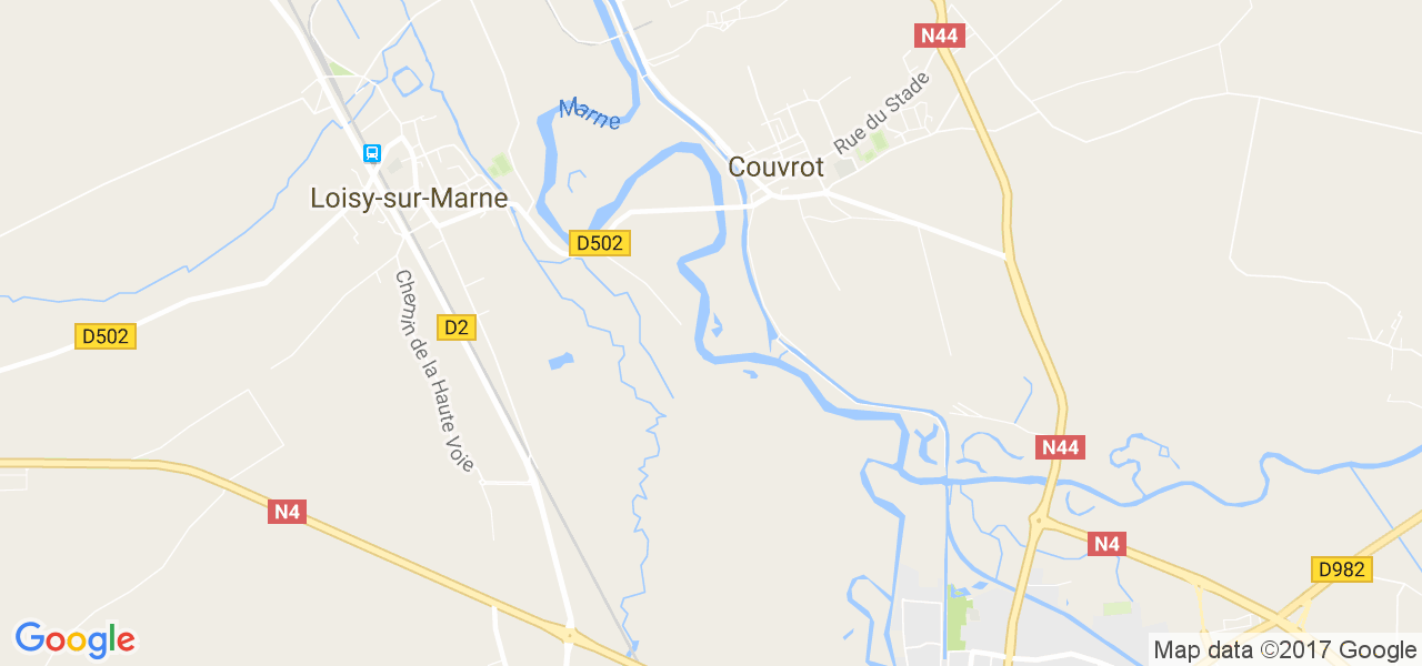 map de la ville de Couvrot