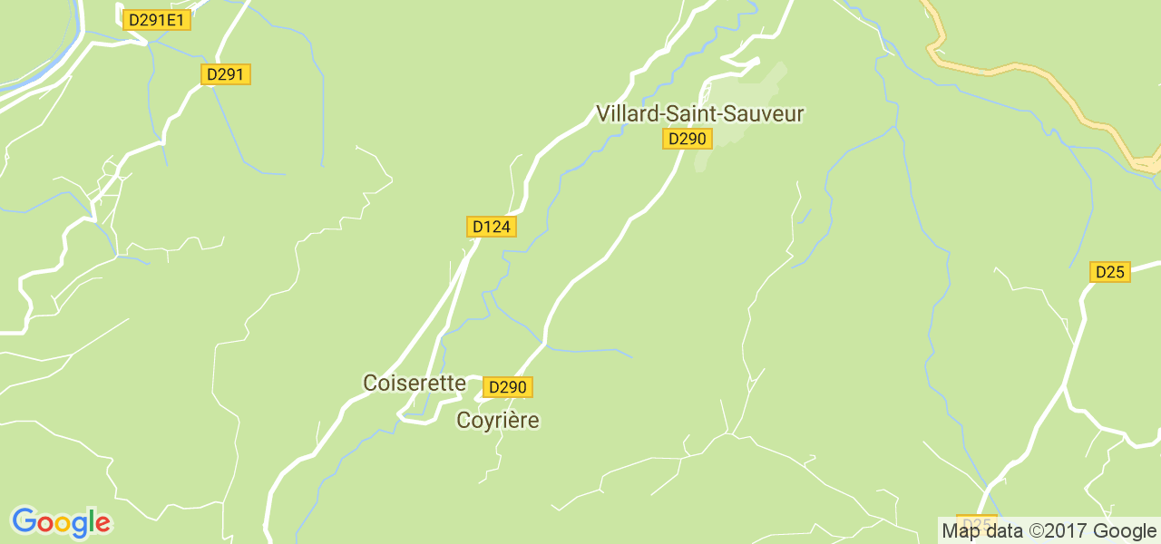 map de la ville de Coyrière