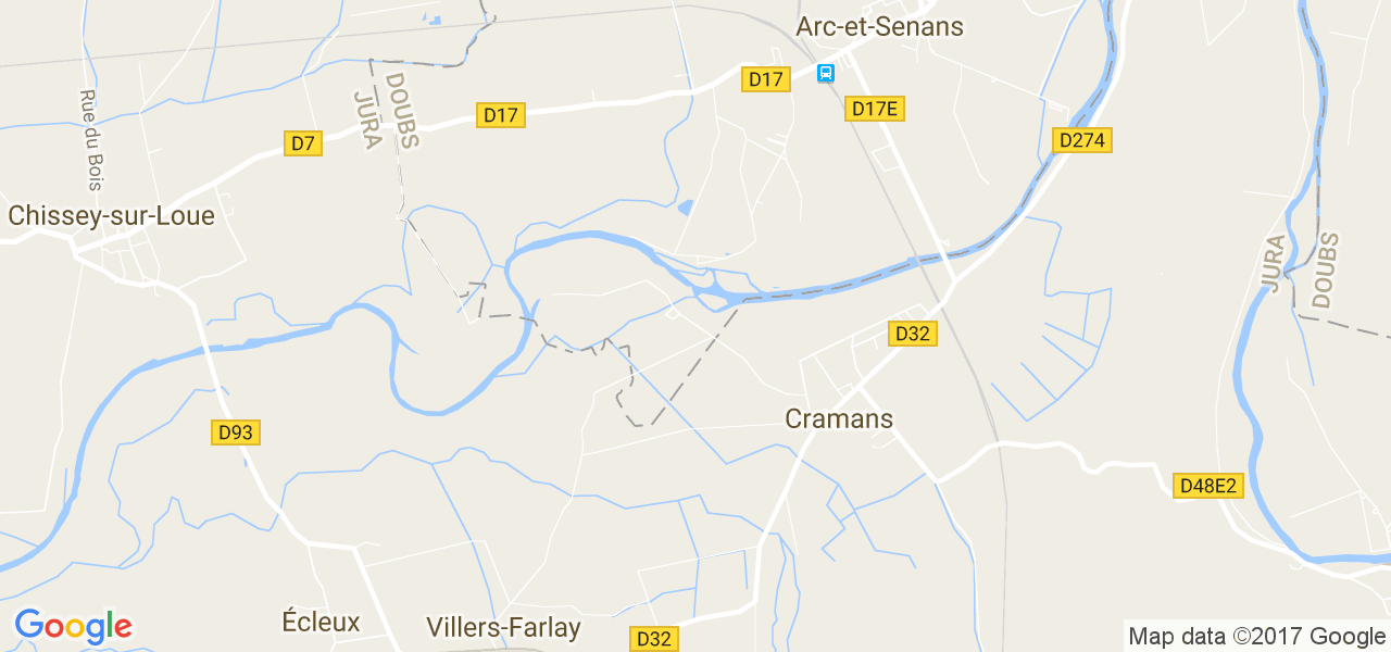 map de la ville de Cramans