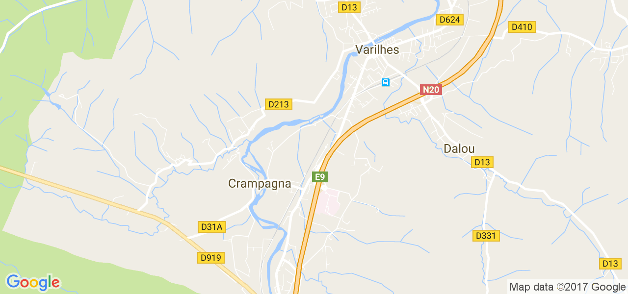 map de la ville de Crampagna