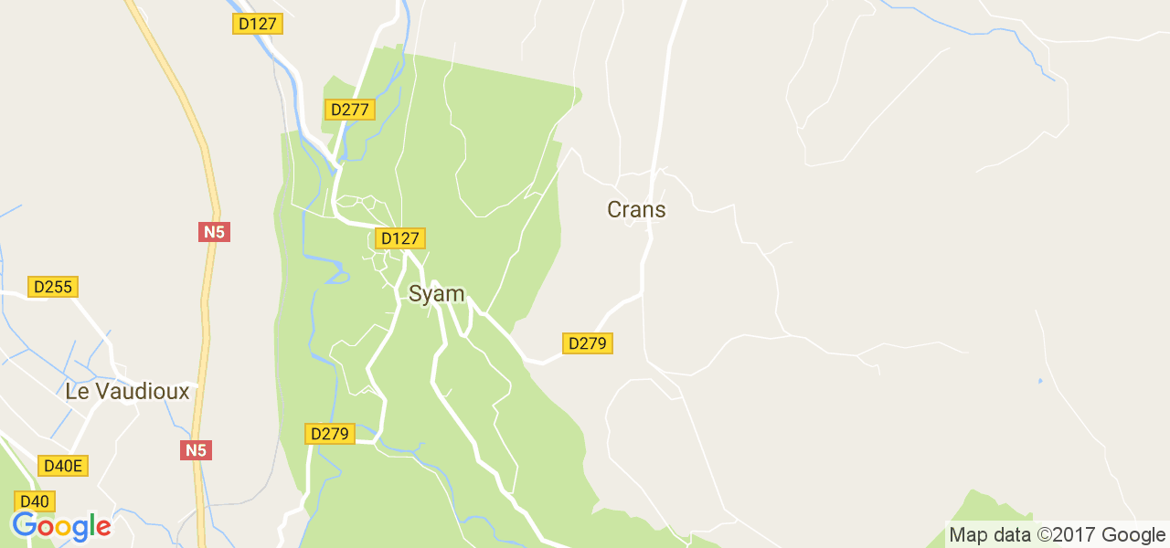 map de la ville de Crans