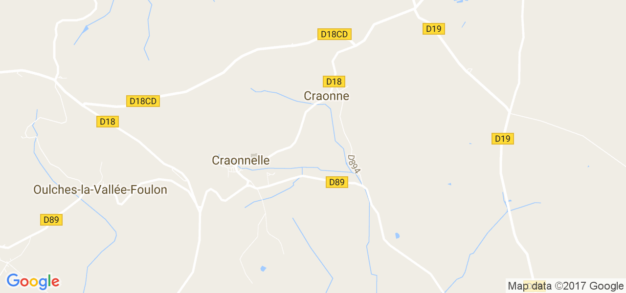 map de la ville de Craonne