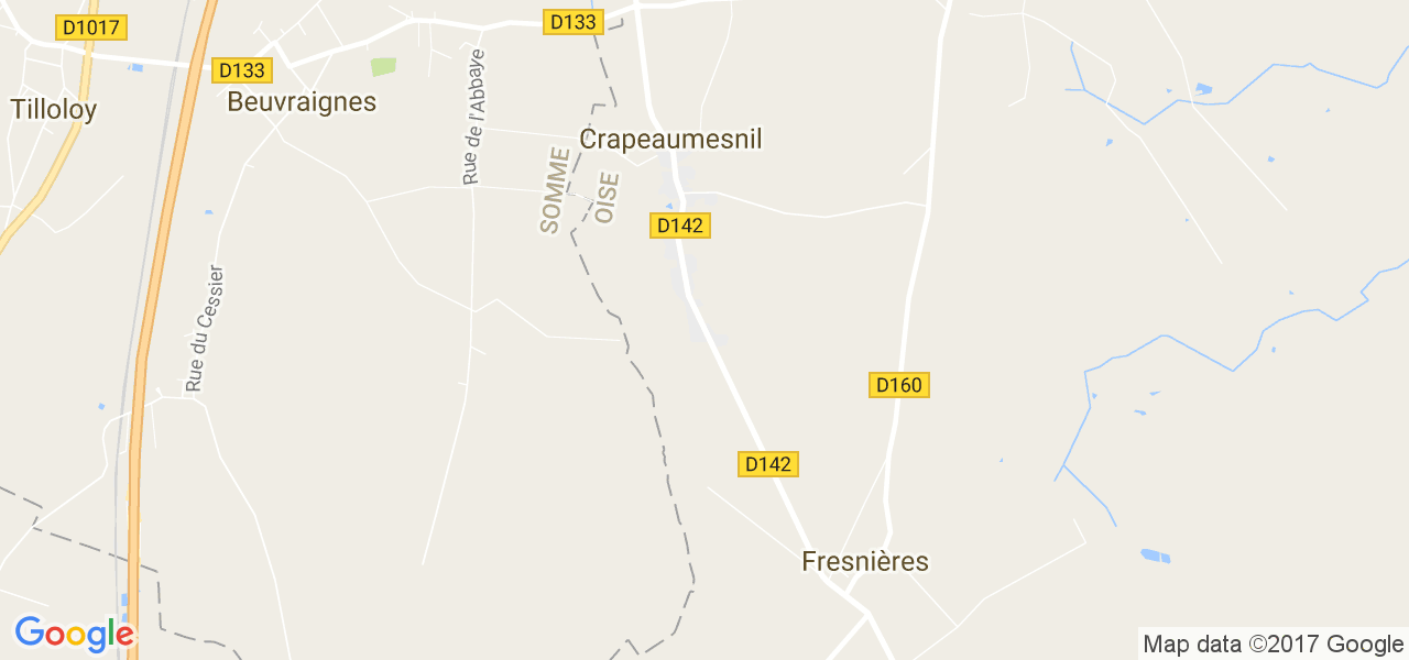 map de la ville de Crapeaumesnil