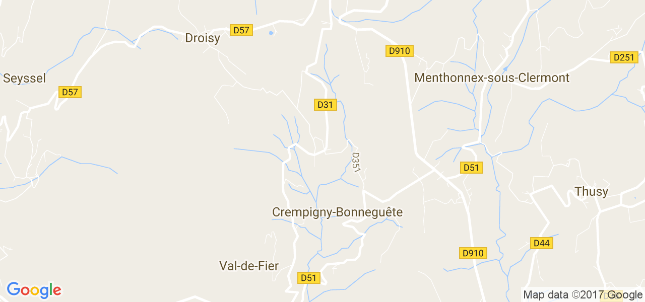 map de la ville de Crempigny-Bonneguête