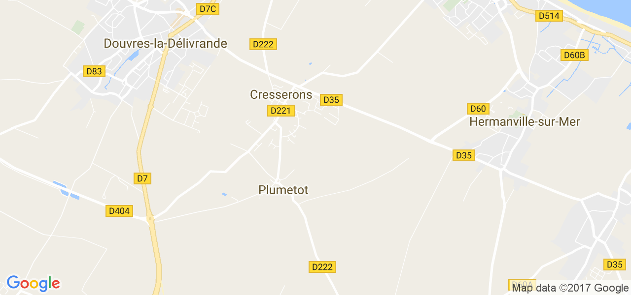 map de la ville de Cresserons