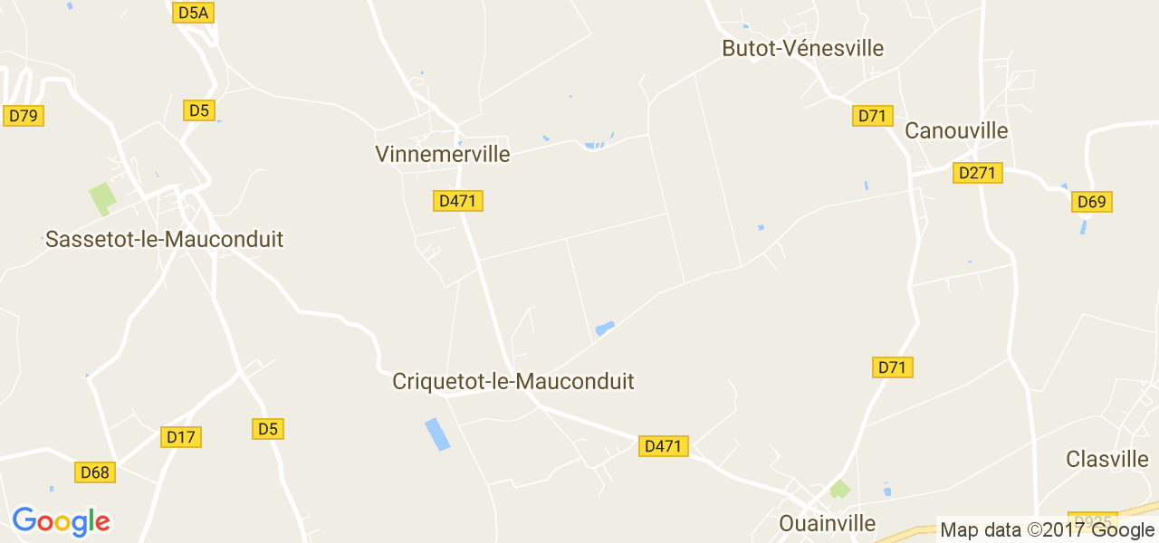 map de la ville de Criquetot-le-Mauconduit