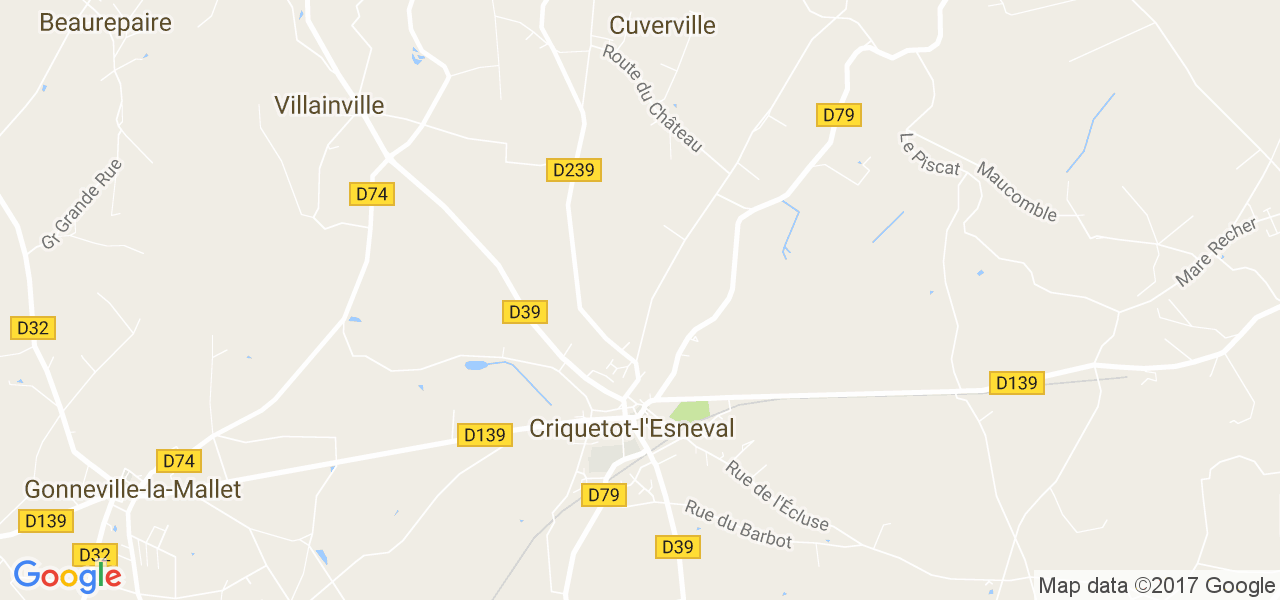 map de la ville de Criquetot-l'Esneval