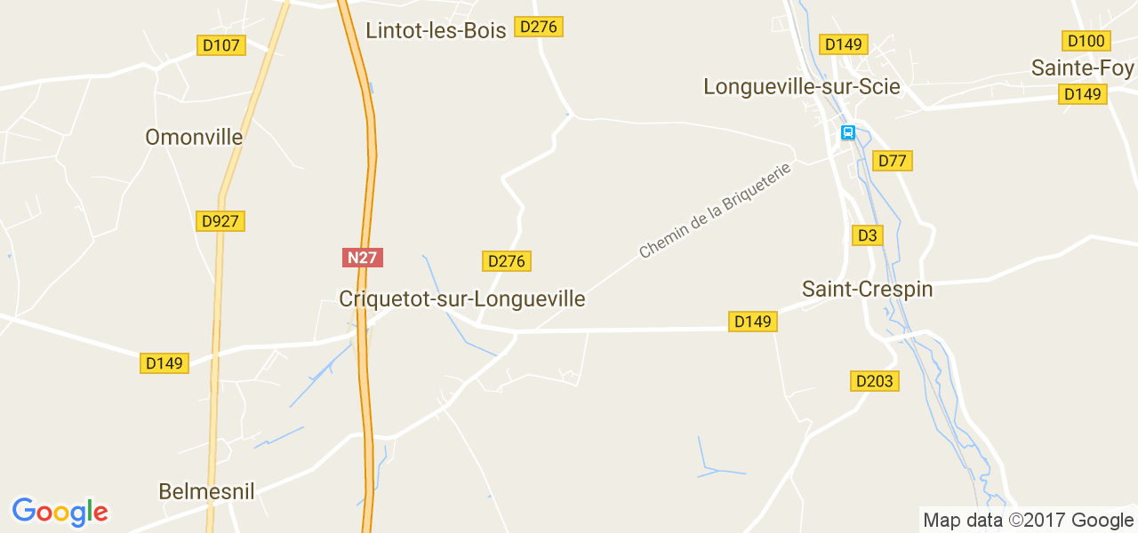 map de la ville de Criquetot-sur-Longueville