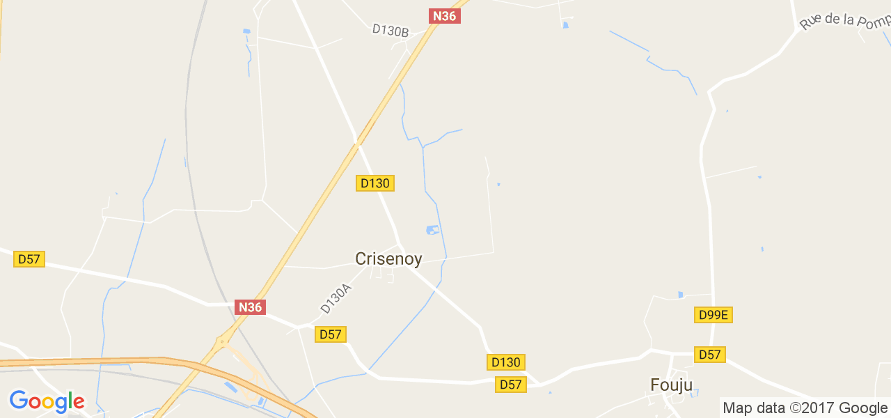 map de la ville de Crisenoy