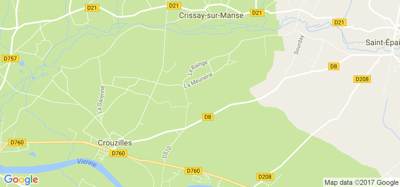 map de la ville de Crissay-sur-Manse