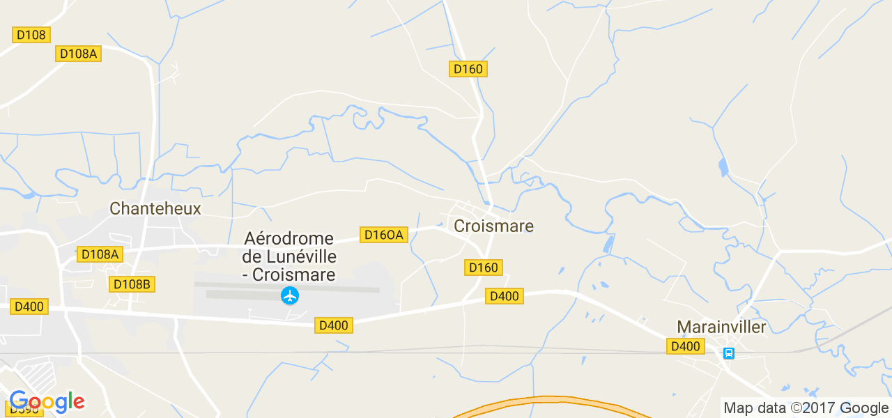 map de la ville de Croismare