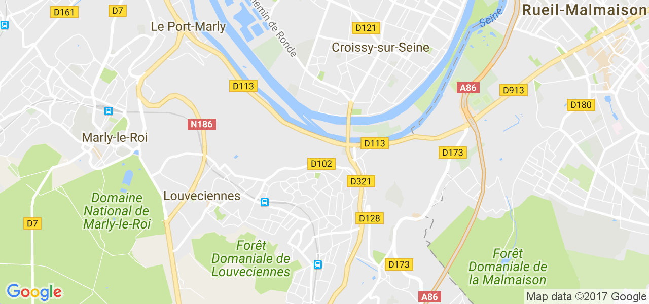 map de la ville de Croissy-sur-Seine