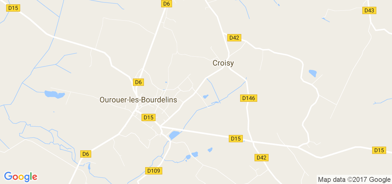 map de la ville de Croisy