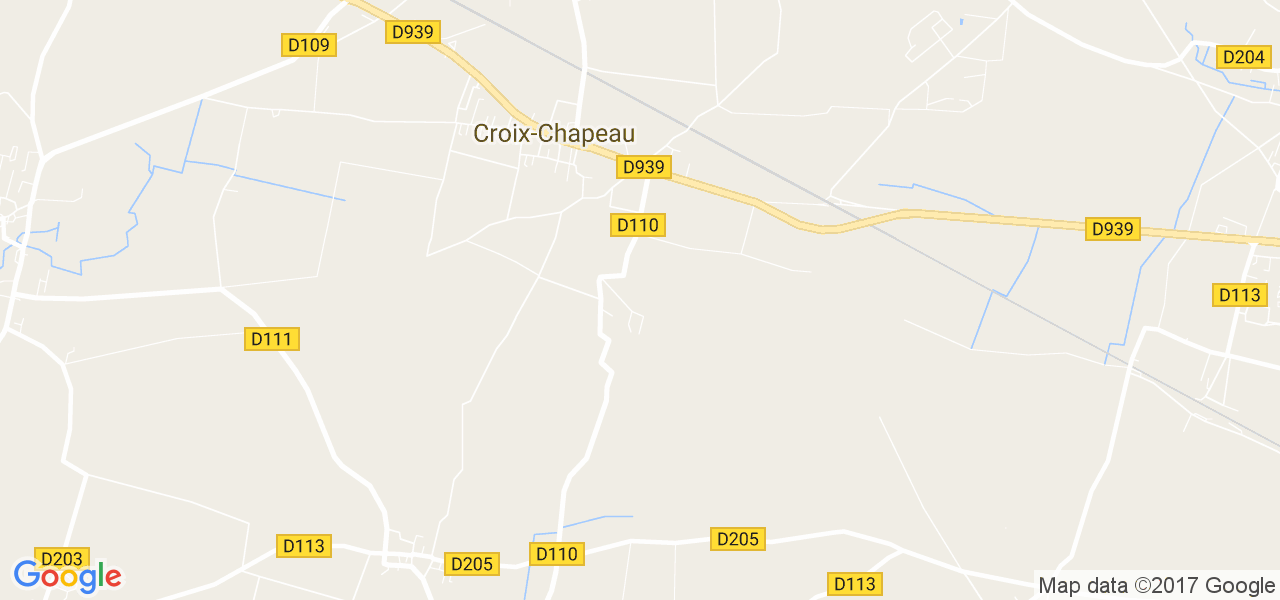 map de la ville de Croix-Chapeau