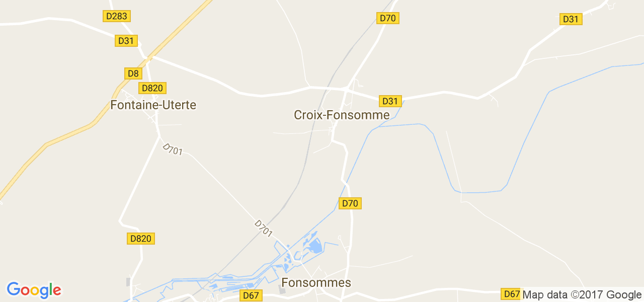 map de la ville de Croix-Fonsomme