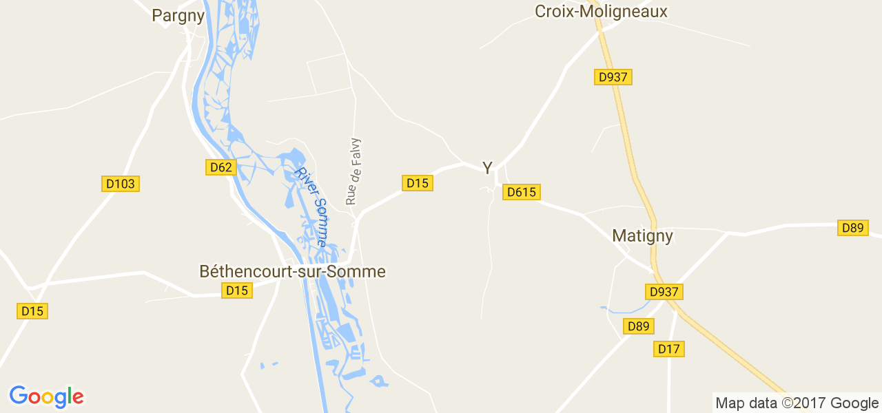 map de la ville de Croix-Moligneaux
