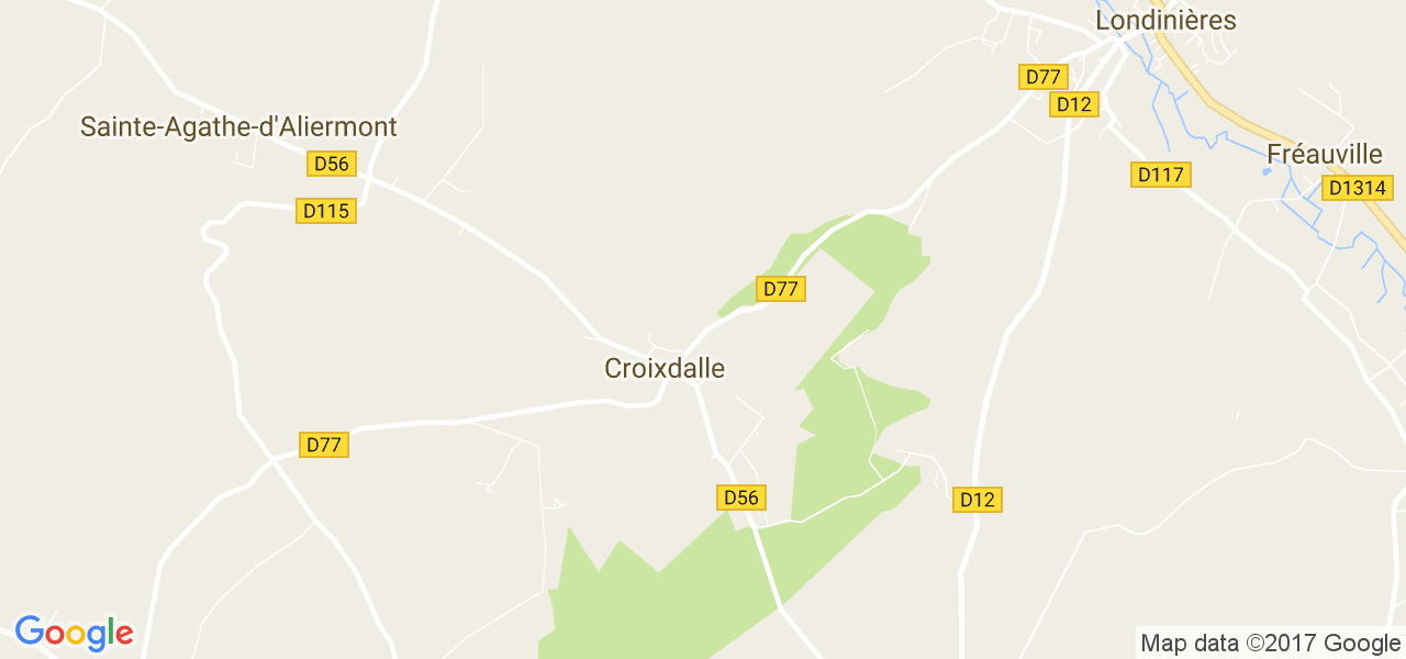 map de la ville de Croixdalle