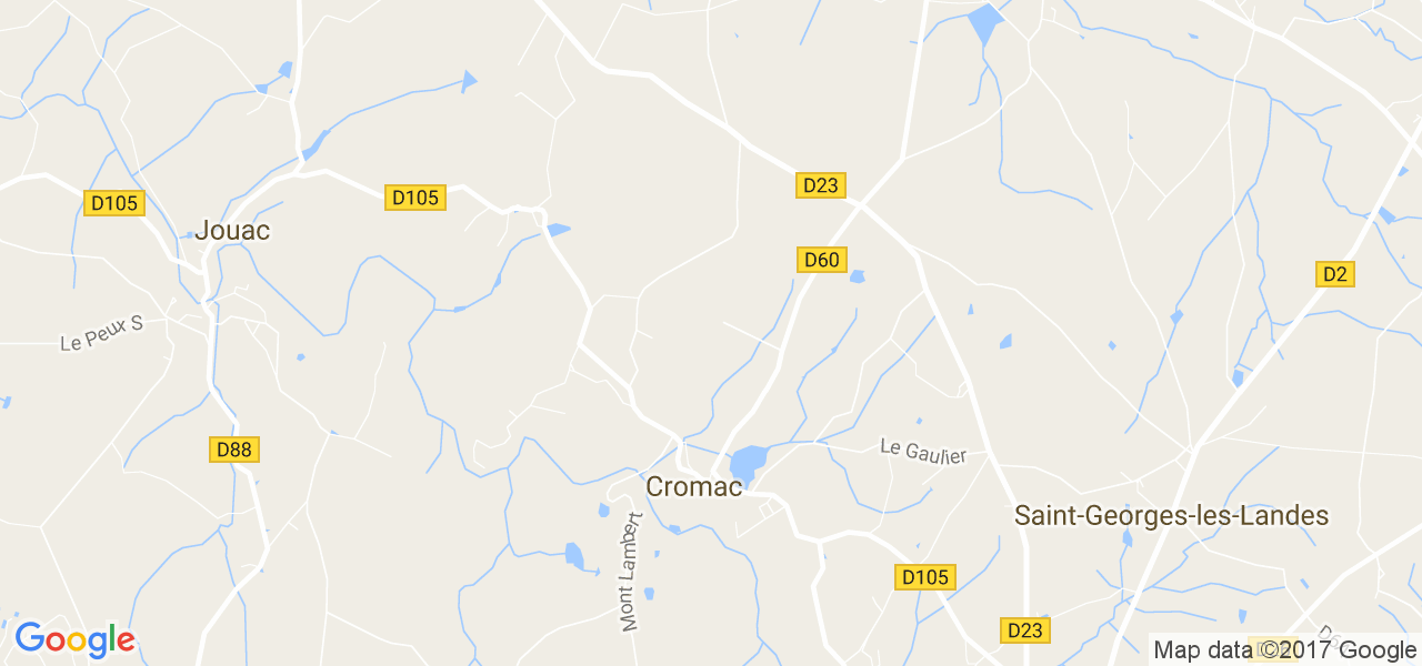 map de la ville de Cromac