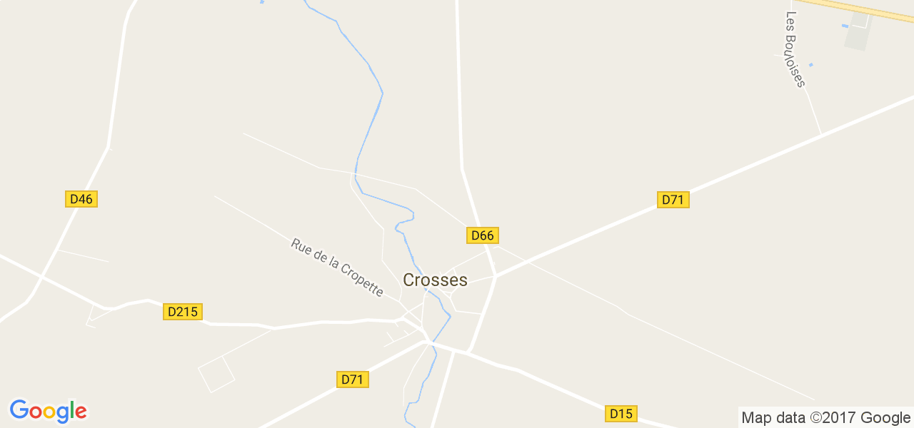 map de la ville de Crosses