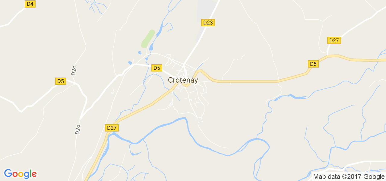 map de la ville de Crotenay