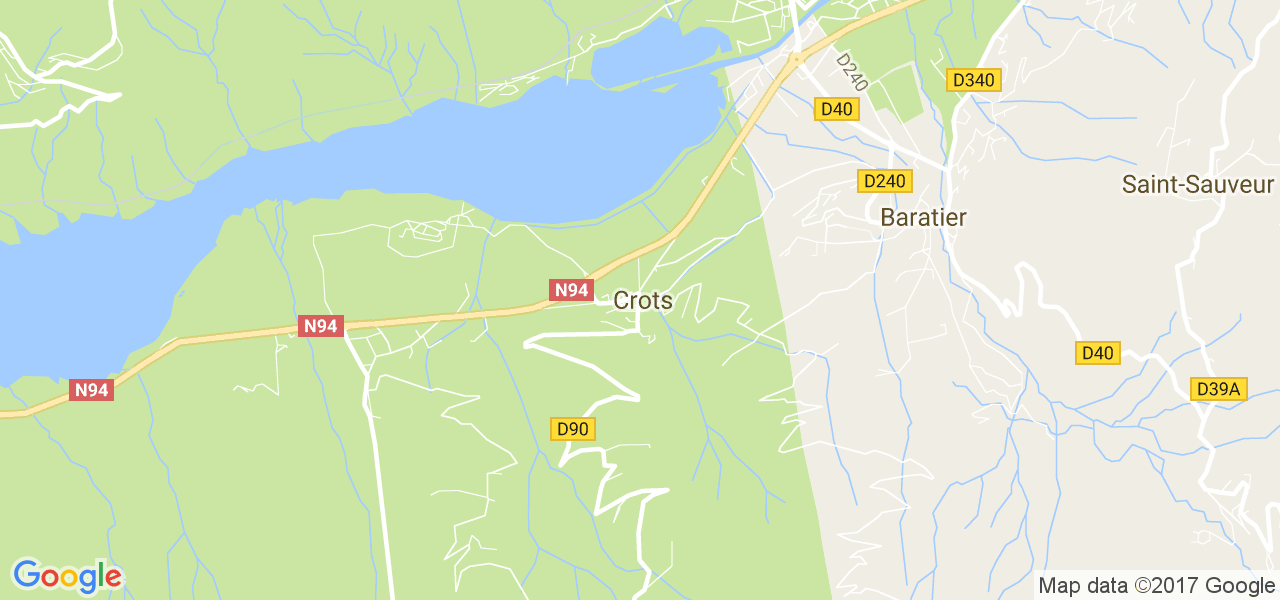 map de la ville de Crots