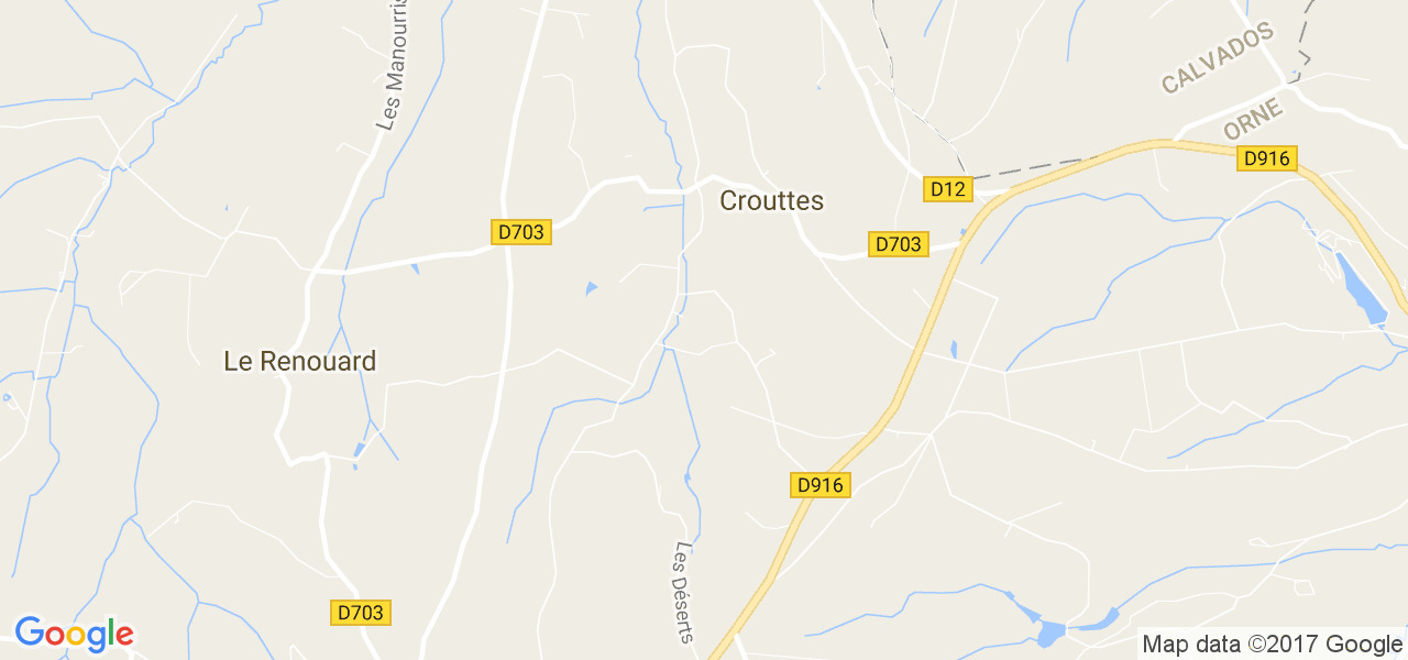 map de la ville de Crouttes