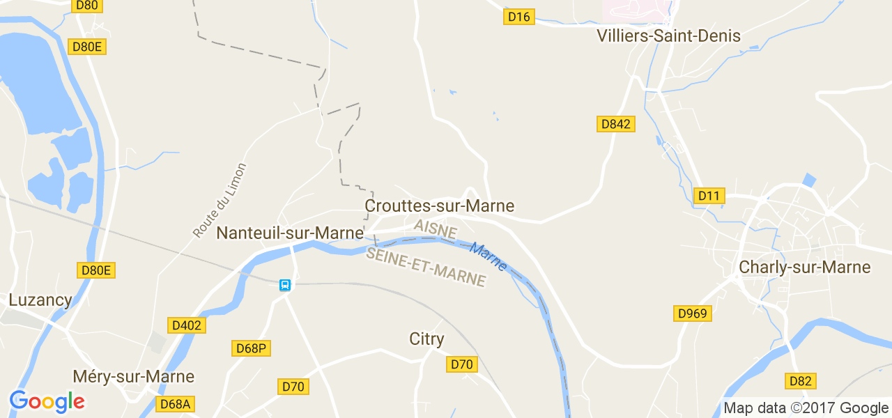 map de la ville de Crouttes-sur-Marne