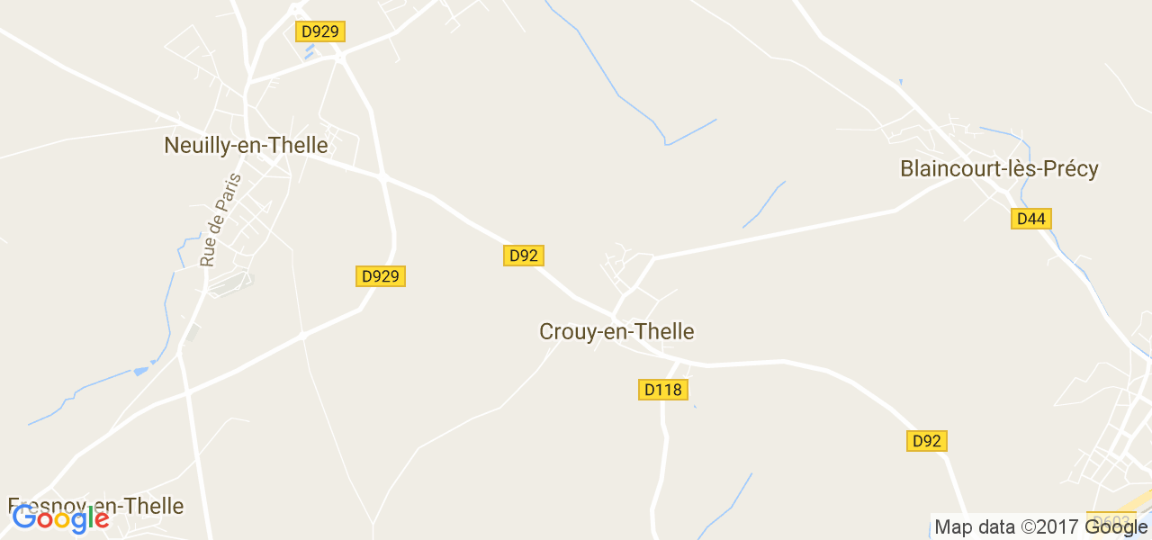 map de la ville de Crouy-en-Thelle