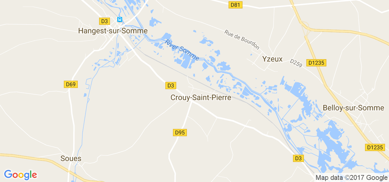 map de la ville de Crouy-Saint-Pierre