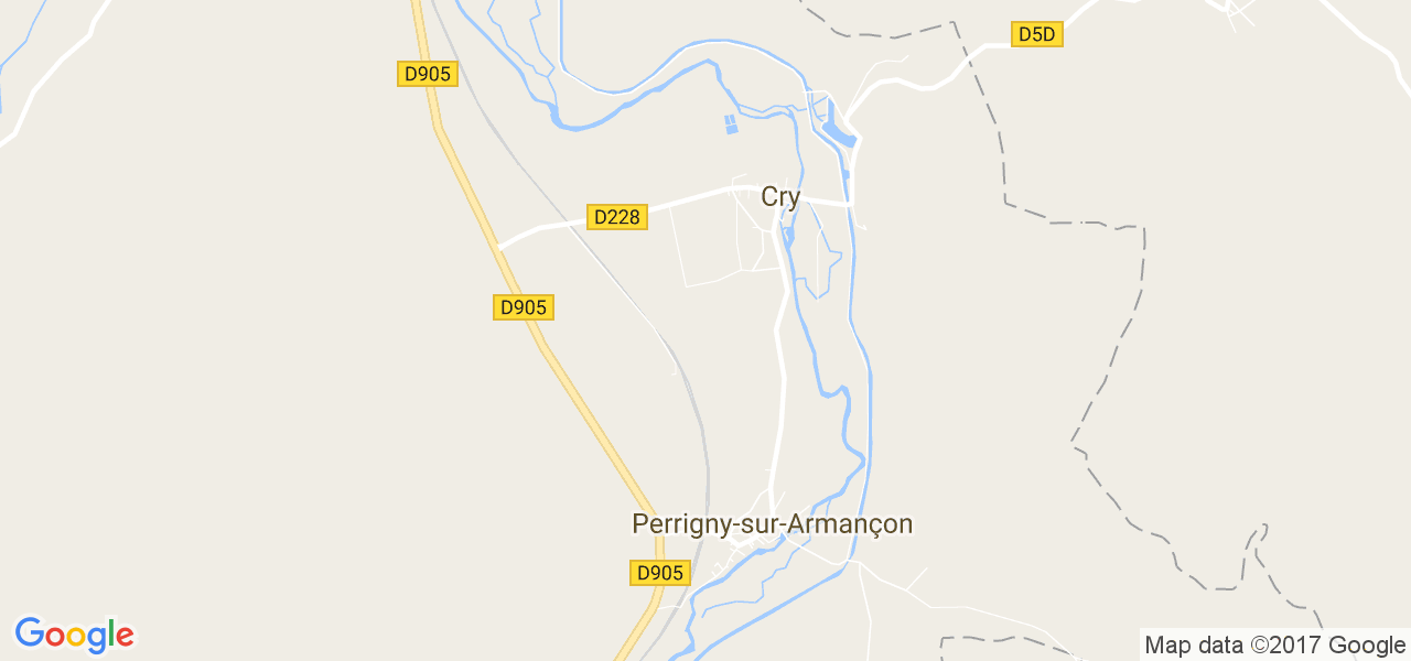 map de la ville de Cry