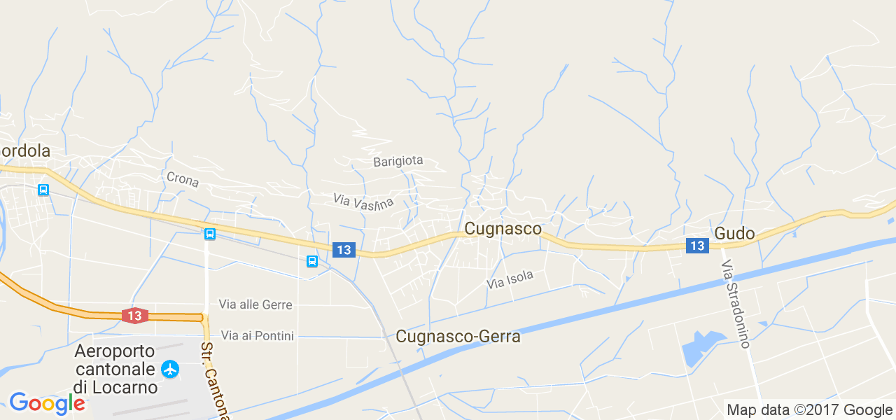 map de la ville de Cugnasco-Gerra