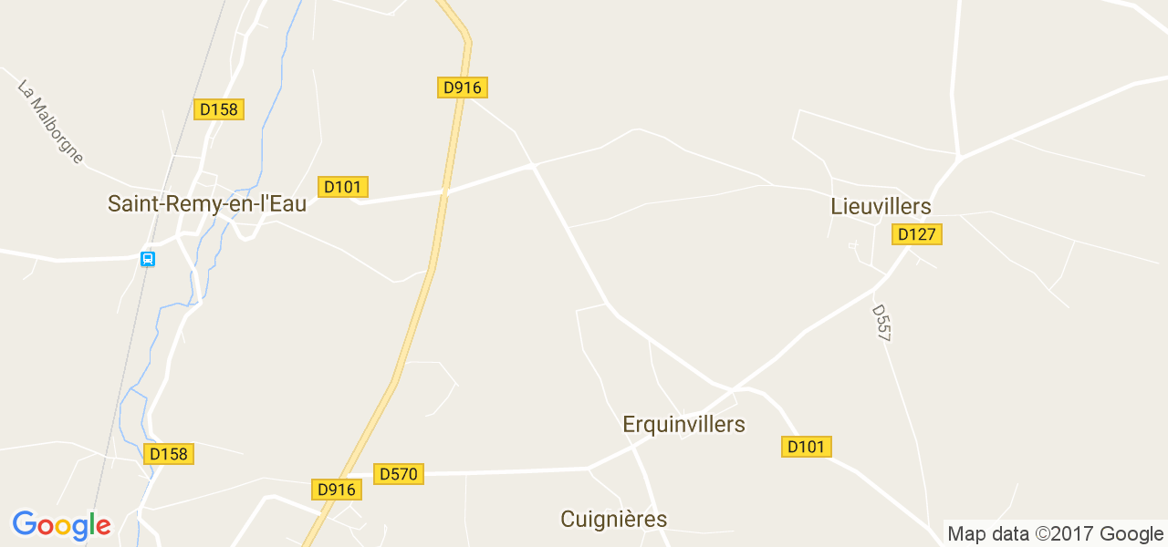 map de la ville de Cuignières