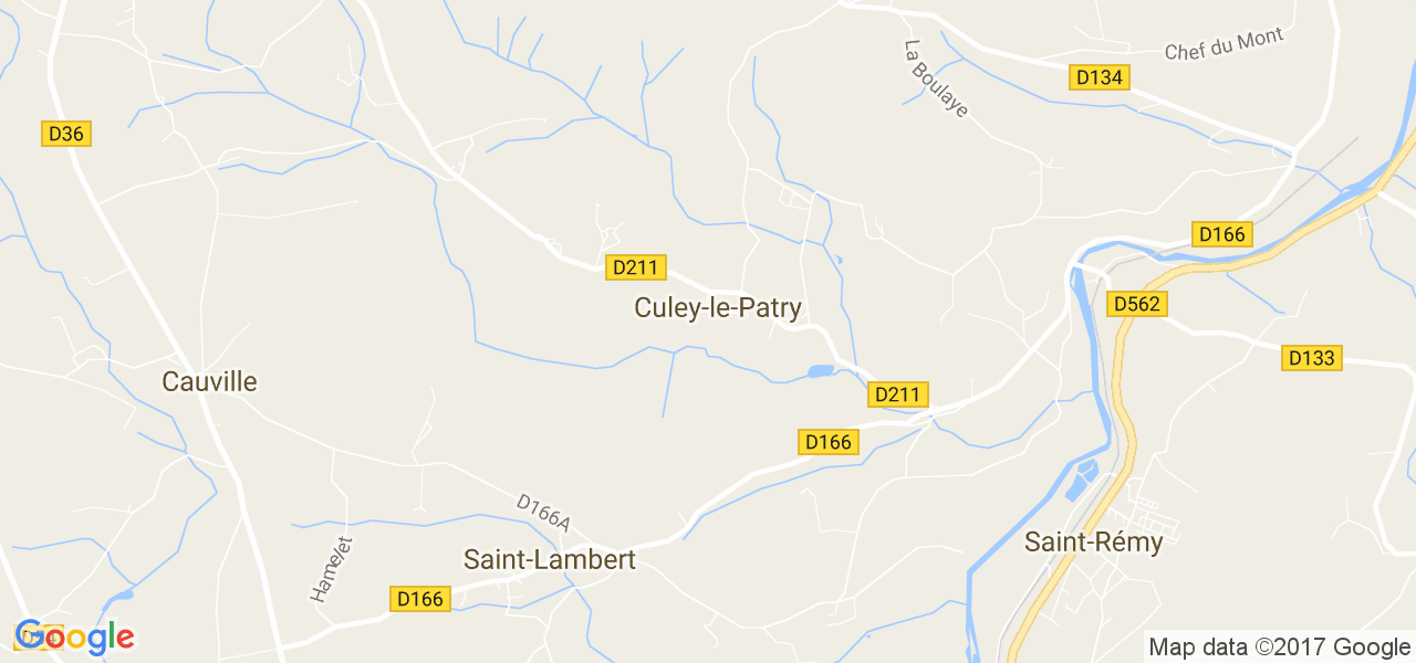 map de la ville de Culey-le-Patry