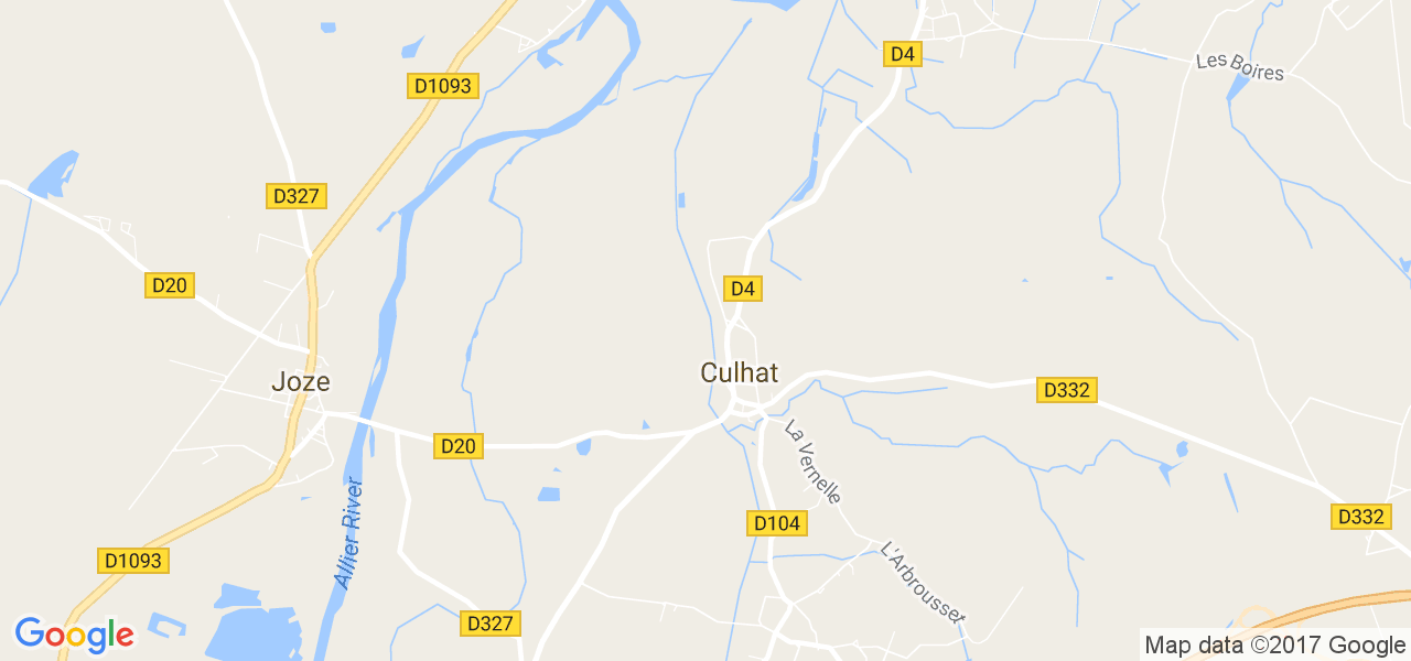 map de la ville de Culhat