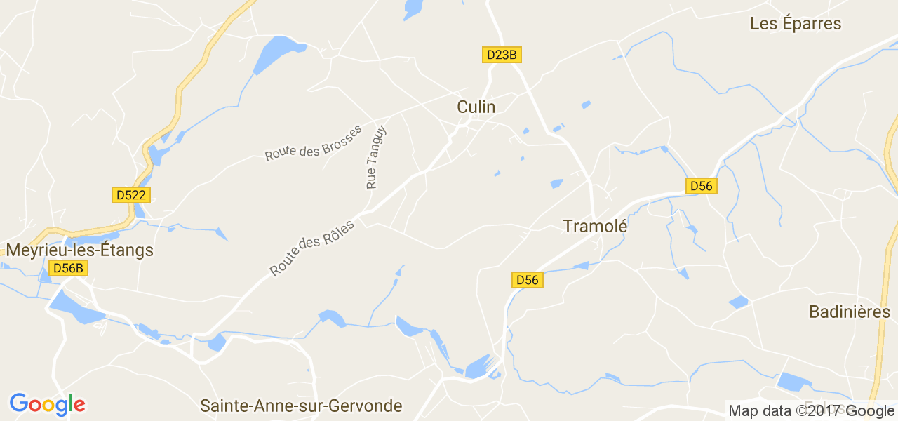 map de la ville de Culin