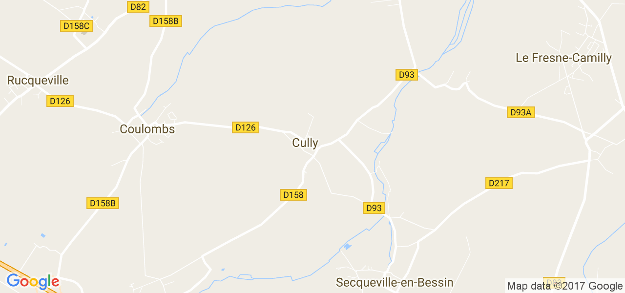 map de la ville de Cully