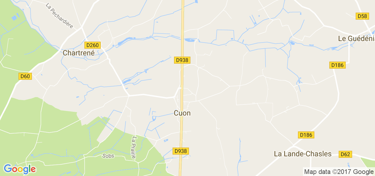 map de la ville de Cuon