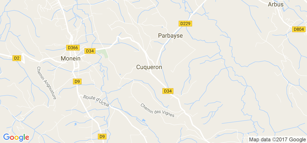 map de la ville de Cuqueron