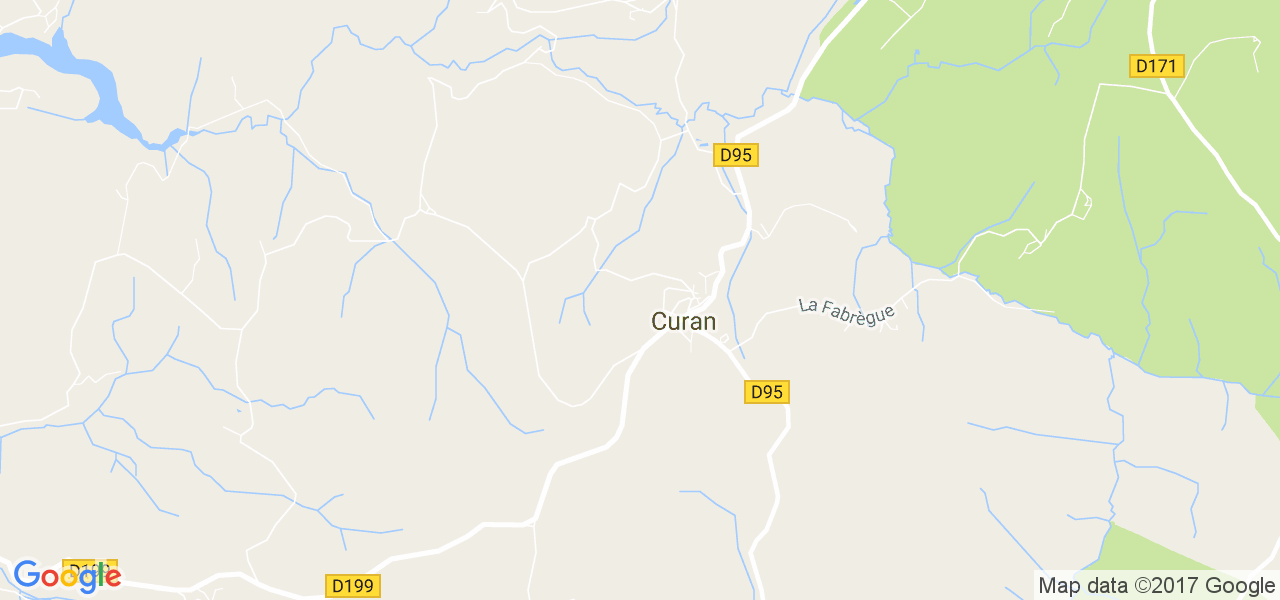 map de la ville de Curan