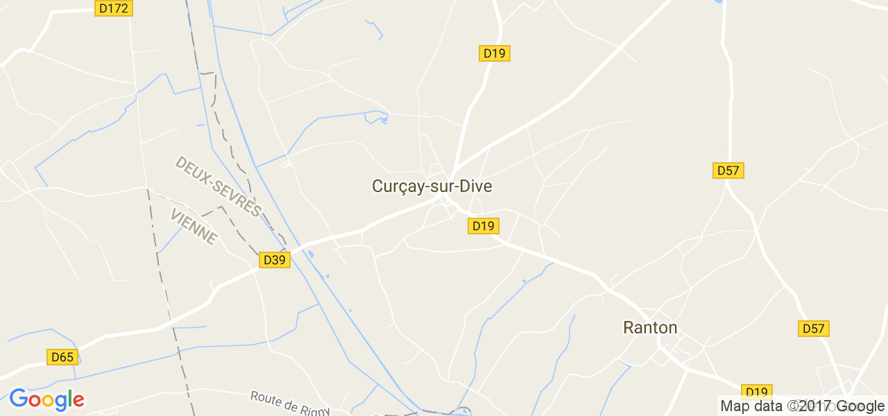 map de la ville de Curçay-sur-Dive