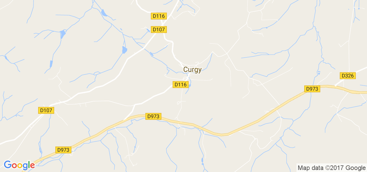 map de la ville de Curgy