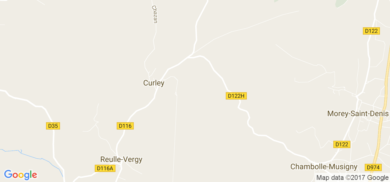 map de la ville de Curley